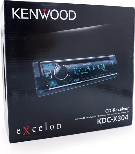 Vista 5 de Kenwood KDC-X304 eXcelon - Receptor estéreo para automóvil con Bluetooth manos libres, radio AM/FM, USB, Amazon Alexa integrado, iluminación