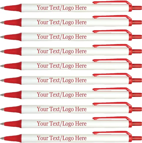 Vista 9 de SyPen Bolígrafos personalizados con tu logotipo o texto personalizado, paquete de 300 unidades a granel para negocios, fiestas y eventos, bolígrafos