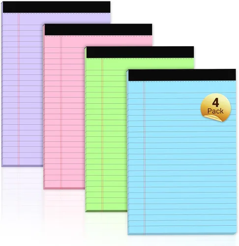 Vista 19 de Paquete de 3 blocs legales azules de 8.5 x 11 pulgadas, bloc de notas con 2-Azul