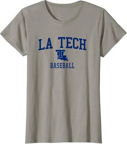 Vista 12 de Camiseta de béisbol Louisiana Tech Bulldogs, Gris