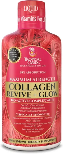 Vista 8 de Gotas de biotina líquida y colágeno de máxima potencia, 165,000 mcg, vitaminas para el crecimiento del cabello para mujeres y hombres, apoya un