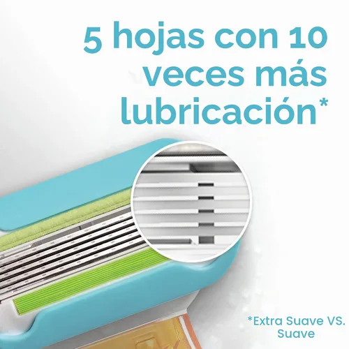 Vista 6 de Gillette Venus Kit de maquinilla de afeitar de viaje extra suave para mujer, mini mango + repuesto + funda, regalos de vacaciones para mujeres