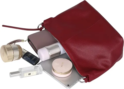 Vista 7 de Iswee Bolsos de cuero para mujer, bolso cruzado de diseñador para todos los días, bolso de hombro pequeño