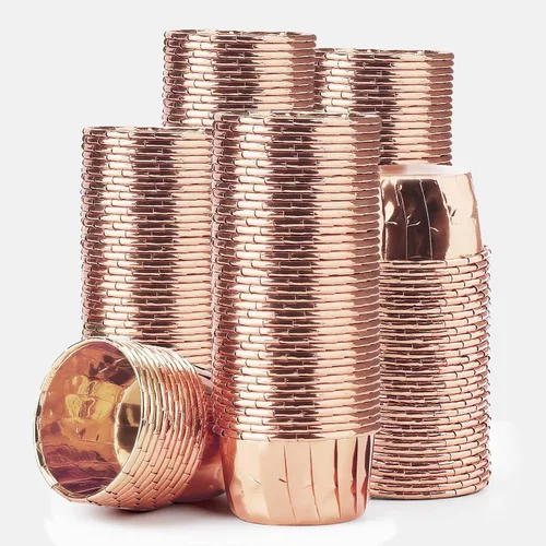 Vista 18 de EUSOAR Vasos para hornear, 50 forros para cupcakes de 3.5 onzas, forros para magdalenas de Navidad, envoltorios de cupcakes, papel para magdalenas