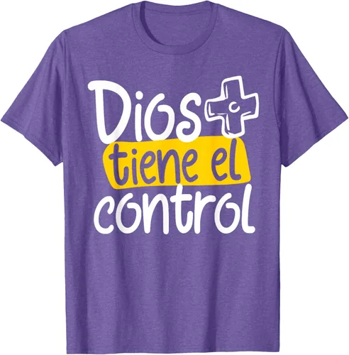 Vista 10 de Regalo Cristiano En Español Christian Spanish Dios Tiene Con Camiseta, Negro