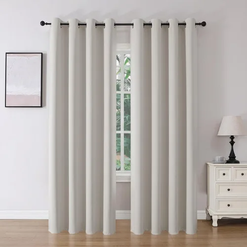 Vista 46 de Joydeco Cortinas opacas para dormitorio de 72 pulgadas de largo, 2 paneles de cortinas con aislamiento térmico para oscurecer la habitación
