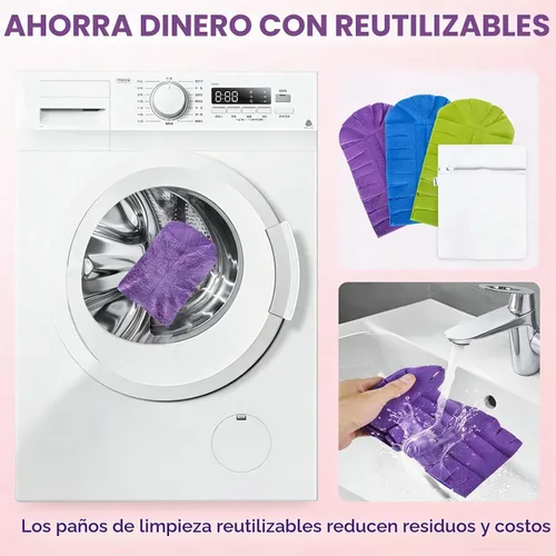 Vista 6 de Recambio de plumero reutilizable, repuesto de plumero reutilizable, plumeros de forro polar reutilizables, plumeros planos de plumas, almohadillas 1