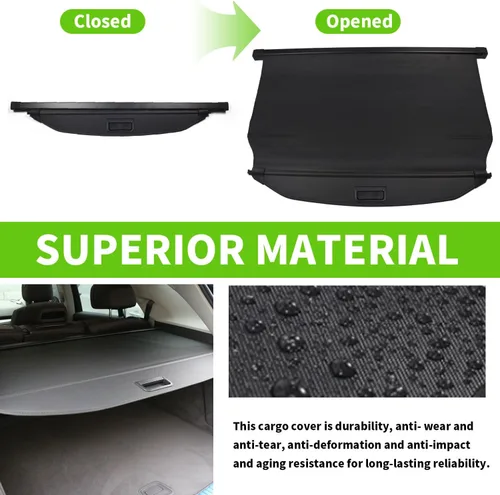 Vista 8 de Cubierta de Carga para Hyundai Tucson 2022 2023 2024 2025 Accesorios Cubierta del Maletero Trasero Cubierta de Seguridad del Maletero Trasero Sombra