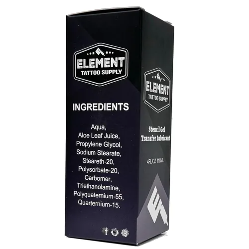 Vista 3 de Plantilla de tatuaje aplicador de gel loción 4 oz negro suave transferencia de plantilla limpia colocación de plantilla de larga duración Hold