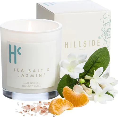 Vista 12 de Velas de soja cítricas de una sola mecha, velas perfumadas de lujo para el hogar, hasta 60 horas de tiempo de combustión, mezcla de cera de soja