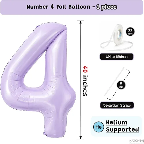 Vista 687 de KatchOn Globo negro del número 1 de 40 pulgadas, globo de feliz cumpleaños Large Mylar Number One Balloon for 1st Birthday Decorations, Foil