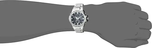 Vista 2 de Casio GST-B100D-1ACR G-Shock Reloj de cuarzo plateado con pantalla analógica para hombre, Grafito, Cronógrafo