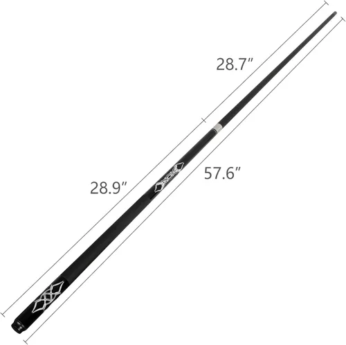 Vista 6 de Palos de taco de billar compuesto de grafito de fibra de vidrio 18oz 19oz 20oz 21oz 58inch