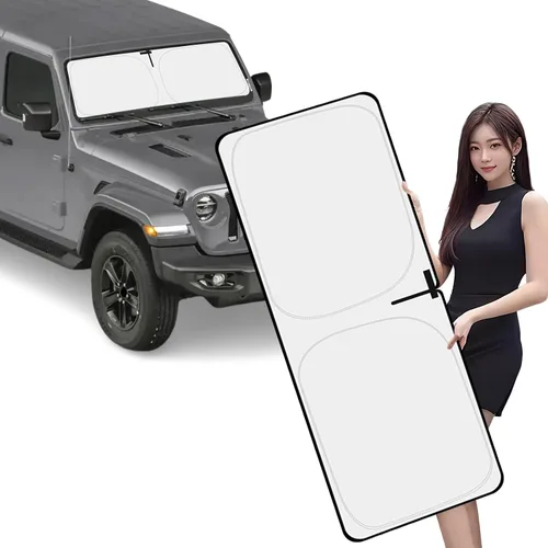 Vista 9 de Parasol para parabrisas de automóvil para bloquear los rayos UV, protector de visera solar, parasol para ventana delantera compatible con Bronco 2/4