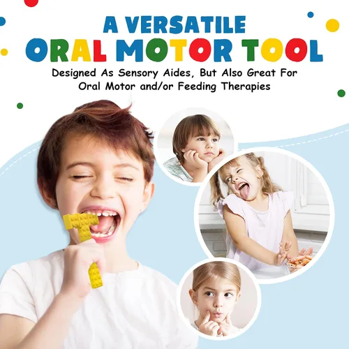 Vista 6 de Juguetes sensoriales masticables para niños con autismo, producto sensorial para adultos, adolescentes, niños pequeños, herramientas para TDAH