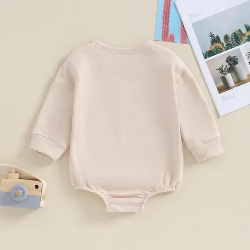 Vista 3 de SAYOO Conjunto de vaquero occidental para bebé, niña, niño, sudadera con estampado de vaca, suéter de gran tamaño, ropa de otoño para bebés, 0-24