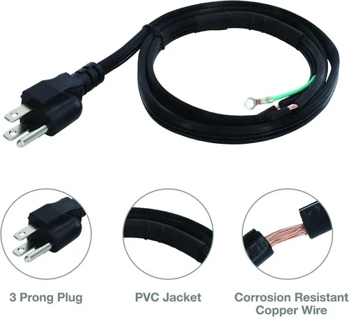 Vista 4 de Danco 12010 Kit de instalación de cable de alimentación para eliminación de basura, color negro
