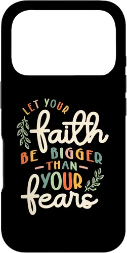 Vista 30 de Faith Over Fear Vintage Inspire Christian Design Case for iPhone 17