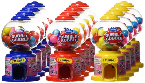 Vista 5 de Kidsmania Máquina de chicles Dubble-Bubble Mini (12 unidades) 1.15kg/16.93oz. {Importada de Canadá}