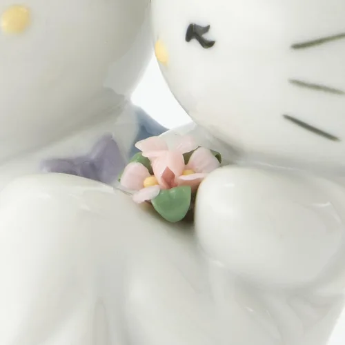 Vista 6 de NAO ¡Hello Kitty se casa! Figura de porcelana de Hello Kitty.