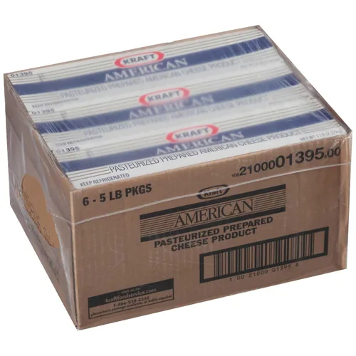 Vista 4 de Kraft Mocasín de queso americano, 5 libras, 6 por caja.