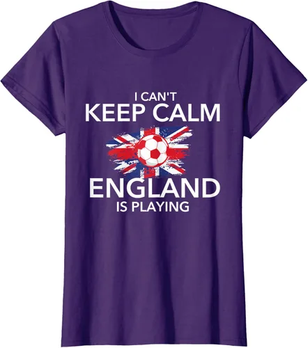 Vista 11 de I Can't Keep Calm England Is Playing - Camiseta para amantes del fútbol, Negro