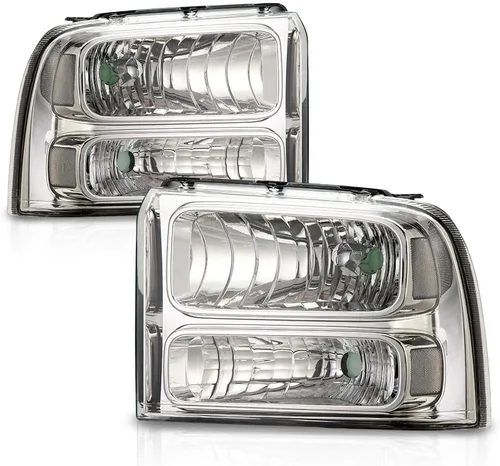 Vista 24 de G-PLUS Faros delanteros delanteros para Ford F250 F350 F450 F550 Super Duty 1999-2004; compatible con Ford Excursion 2000-2004 lente transparente