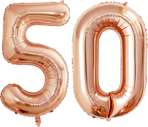 Vista 416 de Goer, conjunto de globos de papel aluminio para decoraciones de cumpleaños, globos de las letras de feliz cumpleaños y de números Oro
