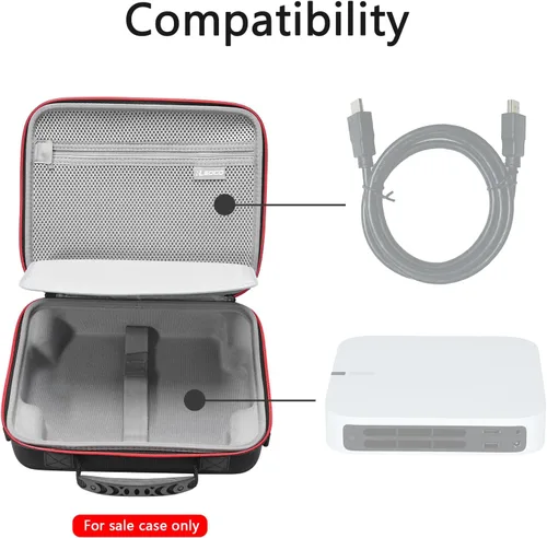 Vista 3 de RLSOCO Estuche de transporte para XGIMI Elfin Mini proyector portátil (solo funda)