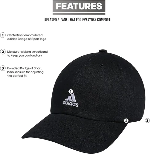 Vista 2 de adidas - Gorra Saturday 2.0 ajustable y relajada, para mujer