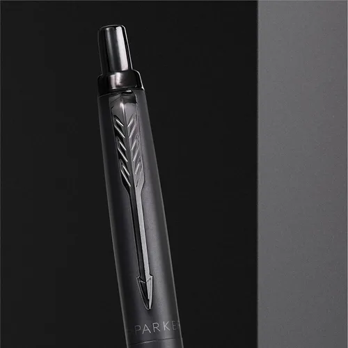 Vista 2 de Parker Jotter XL Bolígrafo de Punta de Bola, Negro Mate Monocromático, Punta Media, Tinta Azul, Caja de Regalo - Escritura Suave, Diseño Distintivo