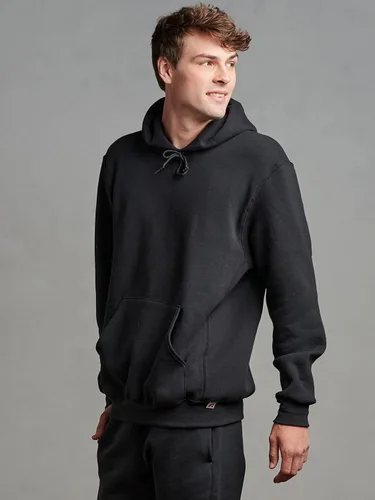 Vista 6 de Russell Athletic - Sudaderas con capucha Dri-Power para hombre, tejido de vellón, absorción de humedad, mezcla de algodón, corte relajado, tallas