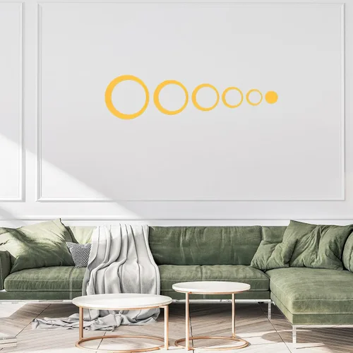 Vista 6 de uxcell Calcomanías de pared de espejo acrílico, juego de 4 unidades, 24 unidades, autoadhesivas, extraíbles, calcomanías de pared circulares