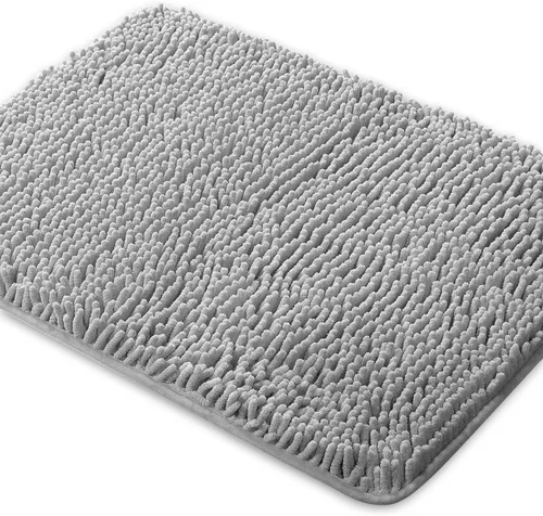 Vista 125 de Yeaban Alfombra de pasillo de baño de 24 x 72 pulgadas, antideslizante, alfombra de baño larga de felpilla gruesa, absorbente y lavable, alfombra