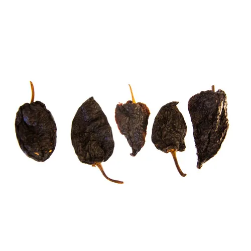 Vista 3 de 1lb Mulato Chile, Poblanos completamente maduro Calor suave con sabor rico, ahumado y ligeramente dulce para recetas tradicionales