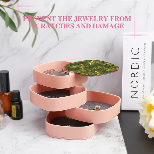 Vista 6 de jewelry cases for travel Rotate The Jewelry Box Decoration Design Christmas Tree New Year jewelry cases for necklaces & necklaces,jewelry cases for