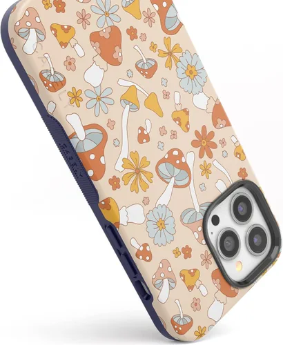 Vista 3 de Funda Casely para iPhone 13 Pro Magia de Setas Floral Retro Compatible con MagSafe Diseño Protector Audaz