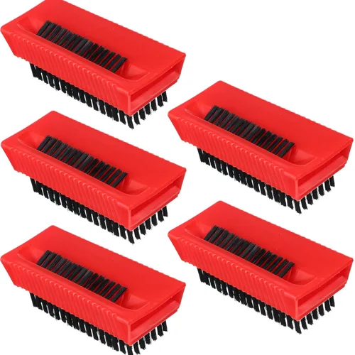Vista 10 de 5 cepillos de uñas para limpiar las uñas, cepillos de mano para limpiar las uñas para hombres, cepillo no desechable, plástico resistente para manos