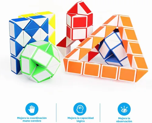 Vista 6 de Fidget Snake Cube Puzzle Juguetes para Niños Recuerdos de Fiesta 12