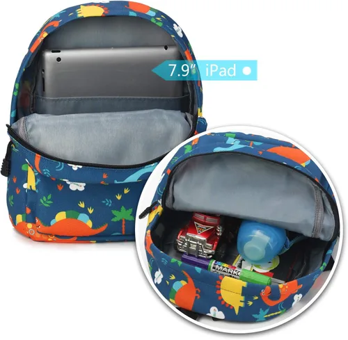 Vista 5 de Mochilas de lona lindas para niños, Azul oscuro, Mochilas de mochila