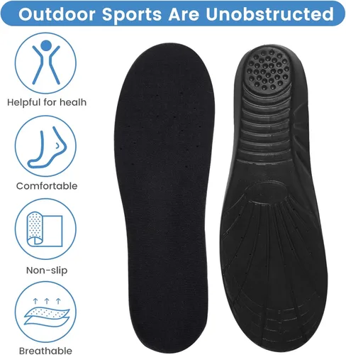 Vista 8 de Plantillas para zapatos, plantillas de espuma viscoelástica, plantillas ortopédicas para fascitis plantar, que proporcionan una excelente absorción