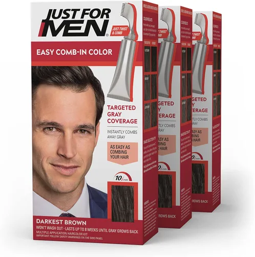 Vista 9 de Just For Men Tinte para el Cabello Masculino Color Fácil de Aplicar Peinando