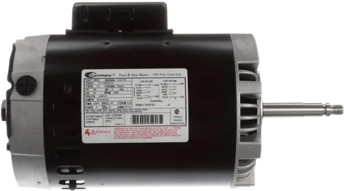 Vista 4 de A.O. Smith B625 3/4 HP, 3450 RPM, 1 velocidad, 115 voltios, 6.4/12.8 amperios, factor de servicio 1.5, marco 56CZ, PSC, motor de piscina ODP