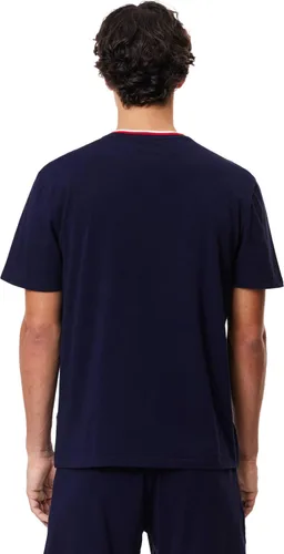 Vista 3 de Lacoste Men's Contrast Neck Relaxed Fit Pajama T-Shirt (Tienda Exclusives)