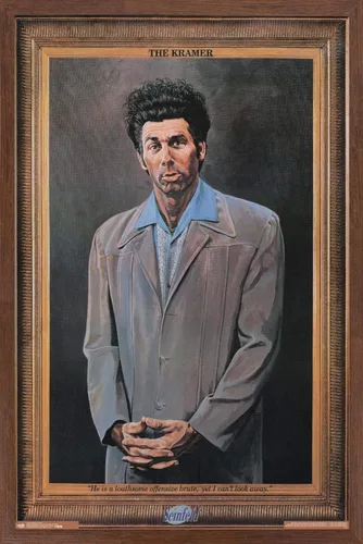 Vista 10 de Trends International Seinfeld - Póster de pared Kramer, 14.725 x 22.375 pulgadas, versión enmarcada de madera de granero Versión enmarcada Barnwood