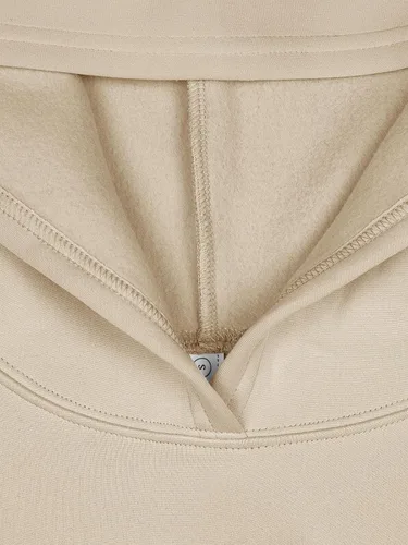 Vista 5 de LASLULU Sudadera corta con capucha para mujer, suéter de manga larga, suéter de forro polar, sudadera Y2K para salir, moda de otoño