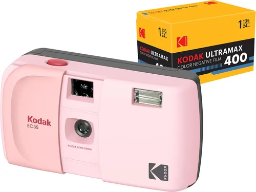 Vista 21 de KODAK EC35 - Cámara de película de 1.378 in, reutilizable, sin enfoque, flash integrado, cubierta deslizante, apto para principiantes
