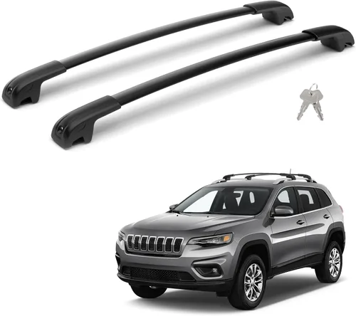 Vista 9 de Barras transversales de portaequipajes de 220 LBS para Grand Cherokee Altitude/SRT/Trackhawk 2011-2022, barras transversales de carga de automóvil