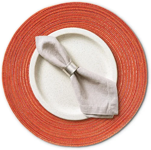 Vista 14 de AHHFSMEI Juego de 6 manteles individuales redondos trenzados para mesas de comedor, tejidos naturales, resistentes al calor, 15 pulgadas (beige)