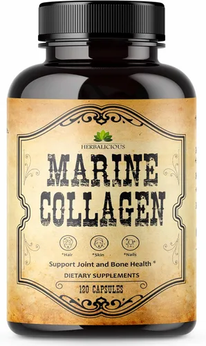 Vista 9 de HERBALICIOUS Suplementos de colágeno bovino para hombres y mujeres Péptidos de colágeno bovino hidrolizados alimentados con pasto Soporte
